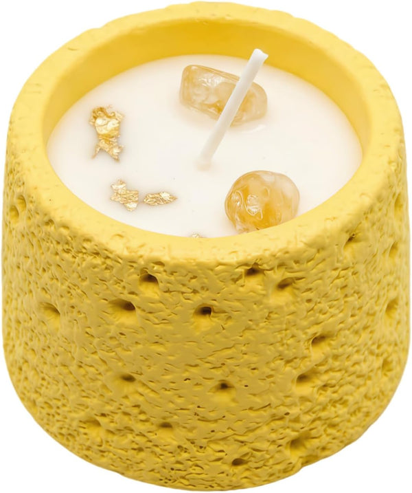 LUXE COVE Scented Candle, Soy Candle, Non-Toxic Aroma Candles, Pear and Freesia Scented, Citrine