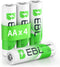 EBL AA Rechargeable Batteries - 1.2V 2500mAh High Performance Pre-Charged AA Batteries, 4 Pack