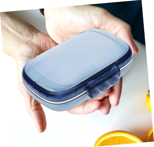Weekly Pill Organizer - Portable Multi-Grid Medicine Dispenser for Purse