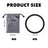 Lyreh 6pcs Patellar Tendon Support Straps, Silicone Patella Band Stabilizer with Storage Bag Elastic Patella Knee Brace