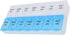 7 Day Weekly Pill Organizer, ShysTech Large Pill Case for Pills/Vitamins (Blue/White)