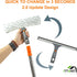 ITTAHO Squeegee for Window Cleaning, 12" Squeegee and 11" Microfiber Scrubber Combo with Extendable Stainless Steel Pole
