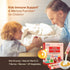 Vita Ginseng Kids Vitamin D, 7 Berries, Banana, 20 Vegetables, Milk Powder for Immune Support, Focus, 30 Packets