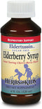 Herbs for Kids Eldertussin Elderberry Syrup, Cherry Berry, 4oz Plastic Bottle