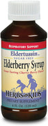 Herbs for Kids Eldertussin Elderberry Syrup, Cherry Berry, 4oz Plastic Bottle