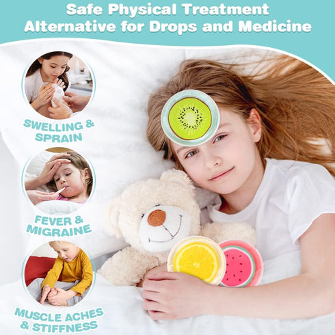 Hilph Kid Ice Packs, Reusable Boo Boo Ice Packs for Kids, Hot Cold Compress for Body Pain Relief, 3 Packs