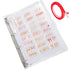 Transparent Press On Nail Organizer, Storage Book with Double-sided Tapes for Fake Nails Display Binder