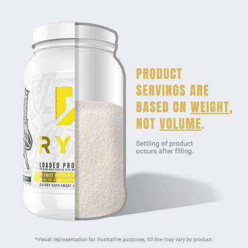 Ryse Loaded Protein Powder, 25g Whey Protein Isolate & Concentrate, Low Carbs & Sugar