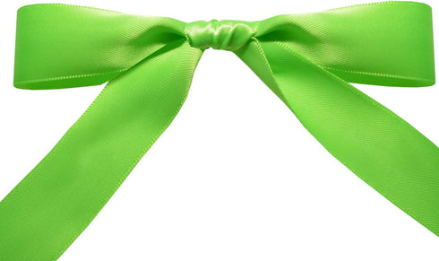 Morex Ribbon Double Face Satin Polyester Ribbon, 7/8" x 50 Yd, Acid Green, for Gift Wrapping & Crafts
