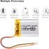 3.7V Lipo Battery 600mAh Rechargeable Lithium Polymer with SH 1.0-3P Connector (602535)