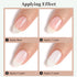 RARJSM Milky White Gel Polish, 15ML French White Nail Art Manicure Varnish, LED UV Translucent Gel Nail Polish Soak Off