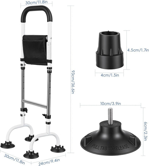 Smalibal 5 Stand Assist Aid for Elderly | Standing Aid Rail Bar | Height Adjustments | Hip Knee Surgery Recovery Aid |