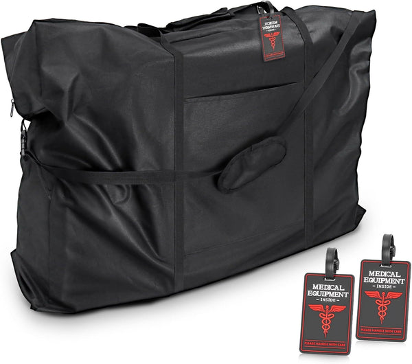 Rollator Travel Bag with 2 Medical Equipment Luggage Tag - Waterproof Wheelchair