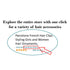 Parcelona French Clic Clac 3 1/4" Tortoise Shell Brown Hair Clips for Women