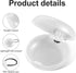 Mini Portable Earplug Case with Lanyard, 2pcs Ear Plug Carrying Cases, Small Storage Box for Travel, Transparent