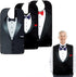 Adult Bibs - Washable, Reusable Clothing Protectors with Crumb Catcher for Men