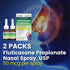 HealthA2Z 50mcg, 24-Hour 240 (2 Pack, 120 Allergy Relief, Fluticasone Propionate Nasal Spray, Allergy Relief, Dye Free