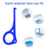 Aligner Removal Tool, 5 Invisible Braces Removal Tools for Dentures, Trays, Retainers, and Aligners (Dark Blue)
