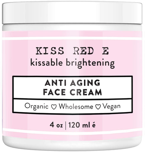 KissRedE Anti Aging Face Cream - Best Anti Wrinkle Moisturizer for Face, Hands, Neck - Reduce Fine Lines, Puffy Eyes
