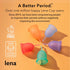 Lena Reusable Menstrual Cups, Silicone Period Cup Alternative for Tampons and Pads, Regular & Heavy Flow, Gray