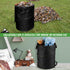 Collapsible Trash Can, 46-Gallon Outdoor Garbage Bin with 3 Stakes for RV, Camping, Storage, Recycling