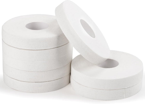Pro Finger Tape 8 Pack - 0.5” x 45 Ft White Athletic Sports Tape for Rock Climbing, Bjj, Wrestling