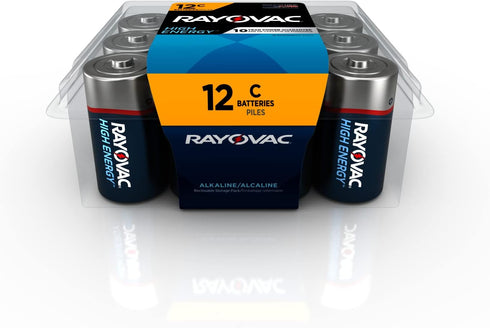 Rayovac C Cell Batteries, 12 Count