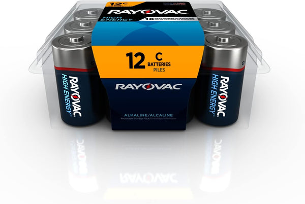 Rayovac C Cell Batteries, 12 Count