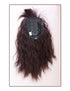 Water Wavy Hair Forehead Piece Clip, Middle Part Topper with Choppy Fringe, Thin, 45cm, Dark Brown