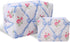 LYDZTION 2Pcs Cute Makeup Bag, Quilted Bow Makeup Bag for Women, Coquette Cotton Storage Bag for Lipstick Brushes