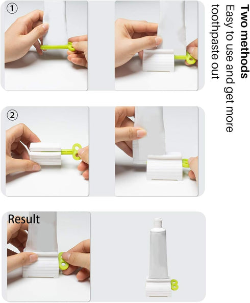Toothpaste Squeezer, 6 Pcs Multi-Purpose Tube Squeezers, Rolling Toothpaste Holder Stand by MoHern