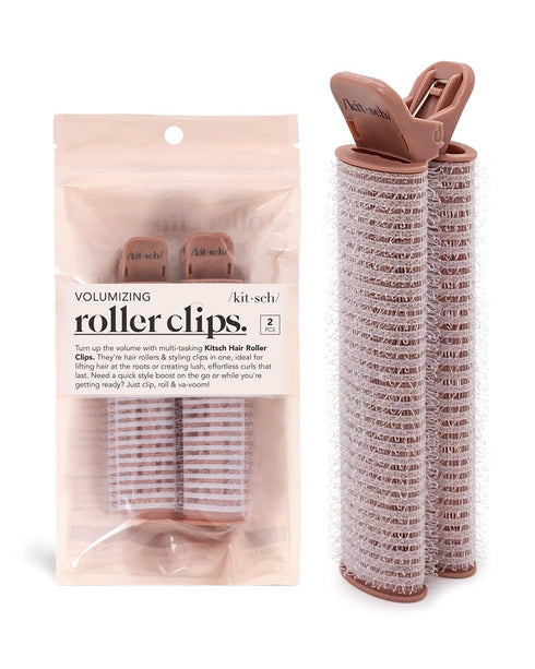 Kitsch Instant Volumizing Hair Clips for Women - Hair Roller Clips with Roller | Clip for Hair Volume & Curl | Easy to Use Volume Hair Clips for Root Lift of All Hair Type | Curl Clips, 2 Pcs