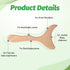 Mozeat Lens 1 Pack Lymphatic Drainage Massager, Natural Wood Therapy Massage Tools One-Handed Gua Sha Body Tool Manual
