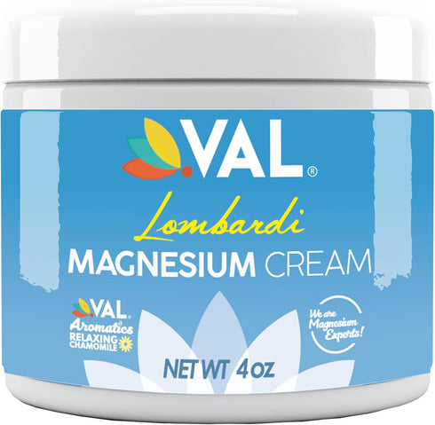 VAL Lombardi Transdermal Magnesium Cream - 4oz Relaxing Chamomile