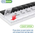 EZY DOSE Push Button (7-Day) Pill Case, Medicine Planner, Vitamin Organizer, 2 Times a Day AM/PM, Large Compartments