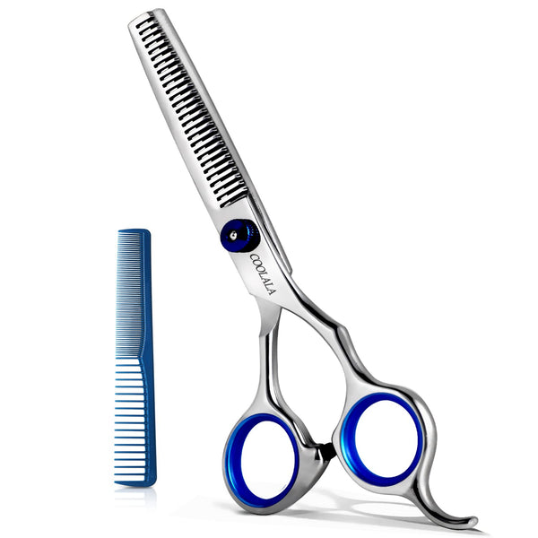 Stainless Steel Hair Cutting Scissors - 6.5 Inch Professional Thinning Shears for Family Use, Man Woman Kids