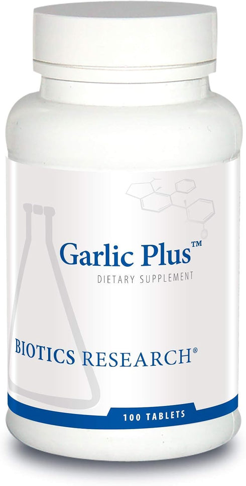 Biotics Research Garlic Plus Pure Garlic Concentrate Plus Vitamin C and Chlorophyllins, Supports Cardiovascular Health,
