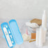 2 Pcs Electric Toothbrush Travel Case, Portable Holder for Electric Toothbrush Set (Blue and Black)