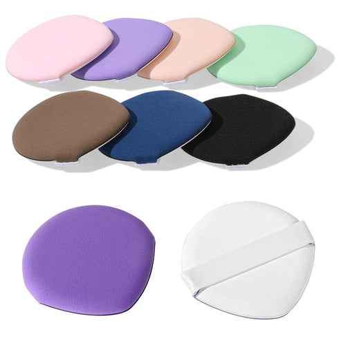 7Pcs Korean Makeup Sponge Puff Set for Foundation, Concealer, and Setting Powder, Teardrop Blender