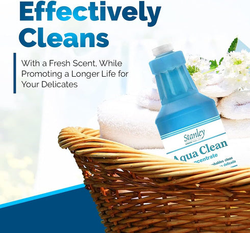 Stanley Home Products Aqua Clean Concentrate, Delicate Laundry Detergent, Cleans Tough Stains, Up to 64 Loads