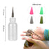 Xmasir Jagua Henna Applicator Bottles Kit for Tattoo Body Paint, Multi-Purpose Precision Set, 4 Pcs