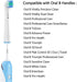 Replacement Toothbrush Heads for Oral B Electric Precision Clean, Compatible with Oralb Brush Heads - 16 Pack