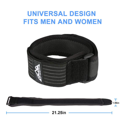 supregear IT Band Strap for Knee, Thigh, Hip & ITB Syndrome Support - Adjustable Extra Compression Stabilizer for
