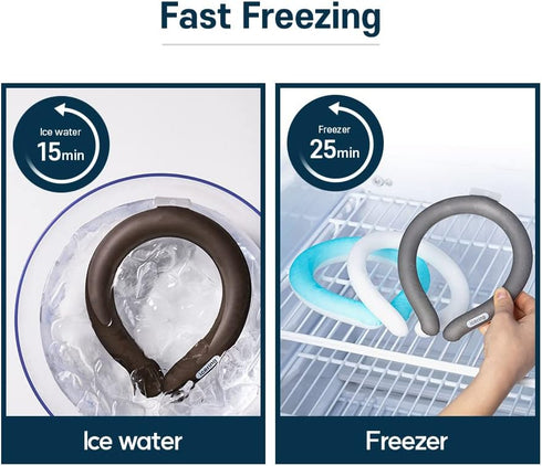 Neck Cooler Icering | Cooling Neck Wraps, Personal Air Conditioner with Gel Ice Pack for Outdoor Activities, Hot