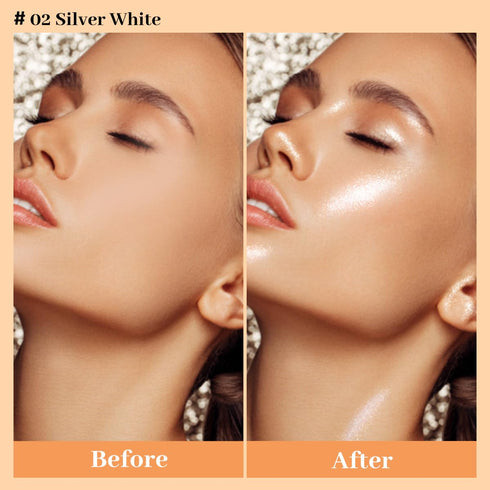 UCANBE Hydrating Body Glitter Dewy Highlighter Makeup Luminizer Drops (Rose Gold #03)