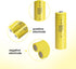 PKCELL 4 Pack 1.2V 300mAh Lights(4PCS) AA NICD Rechargeable Button Top Battery for Solar