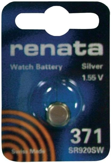 Renata Silver Oxide Button-Cell Battery, 371 by