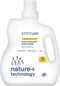 ATTITUDE Liquid Laundry Detergent, EWG Verified, Citrus Zest, 60.8 Fl Oz, 36 Loads, HE Compatible