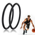 Lnngub 2 Pcs Patellar Tendon Support Strap,Black Patella Band Silicone Patellar Knee Strap