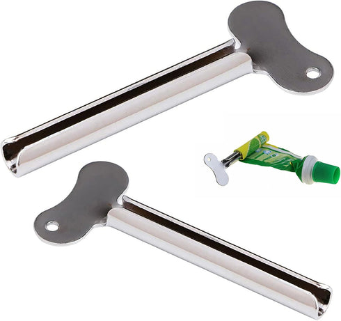 Toothpaste Squeezer, 3 Packs Stainless Metal Tube Squeezers for Bathroom Hair Dye Cosmetic Plastic Tubes